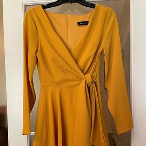 Juniors mustard dress M